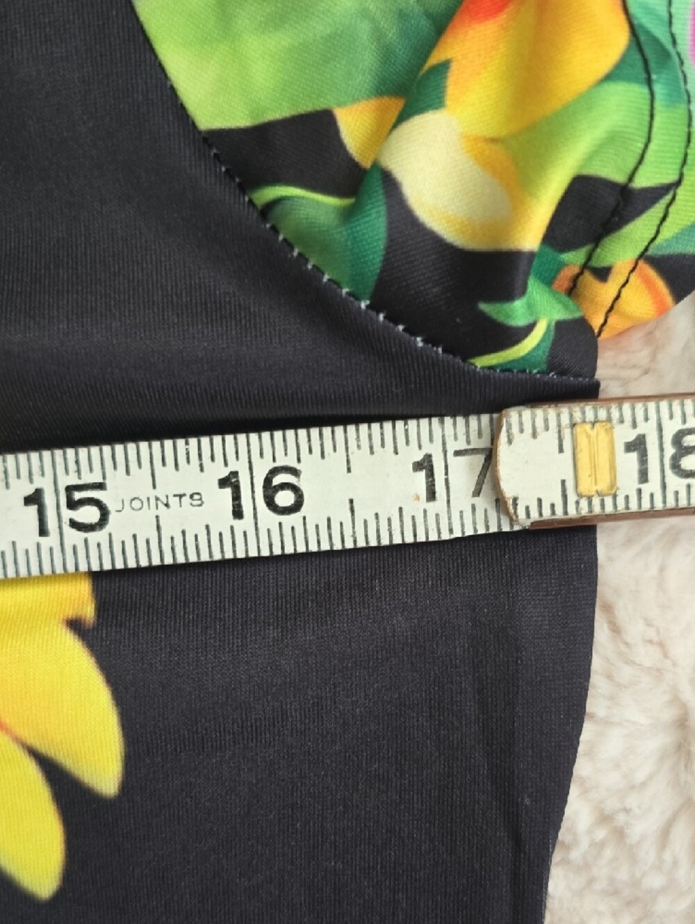 Women's Black Maxi Dress with Vibrant Floral Print - Picture 15 of 16